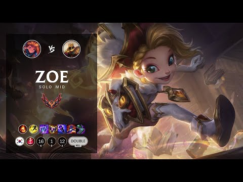 Zoe Mid vs Azir - KR Grandmaster Patch 12.14