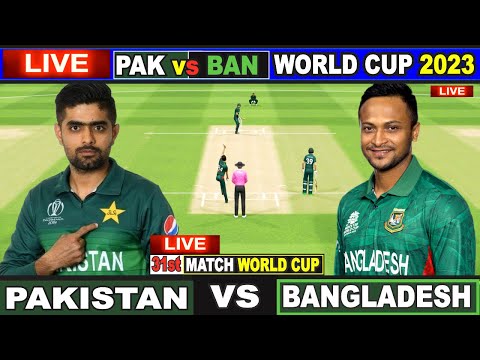 Live: PAK Vs BAN, ICC World Cup 2023 | Live Match Centre | Pakistan Vs Bangladesh | 2nd Inning