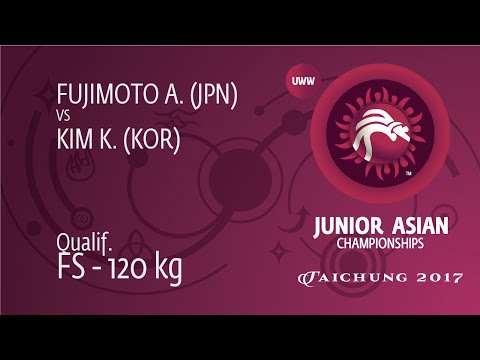 Qual. FS - 120 kg: K. KIM (KOR) df. A. FUJIMOTO (JPN), 6-0