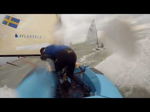 No quarter from Max Salminen in 2018 Finn Europeans medal race