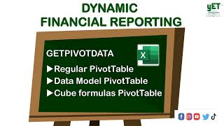 GETPIVOTDATA || Dynamic Financial Reporting || PivotTable || Data Model || Cube Functions