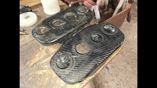 DIY carbon fiber airbox for the Honda CB400/350