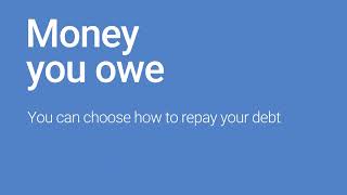 Money you owe - Centrelink online account