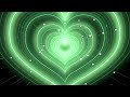 Neon Heart Background💚Green Heart Tunnel Background | Wallpaper Heart Video Background