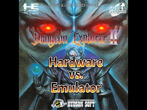 Dungeon Explorer II - Hardware vs Emulator