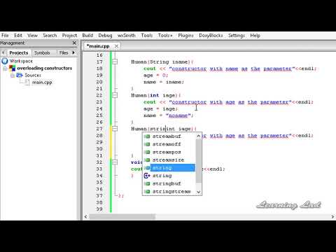 059 Overloading Class Constructors C Object Oriented Programming Video Tutorial