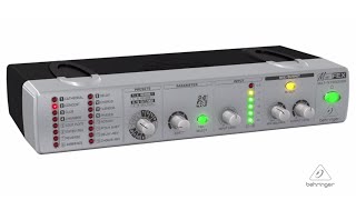 Video thumbnail for MINIFEX FEX800 Ultra-Compact Stereo Multi-FX Processor by Behringer