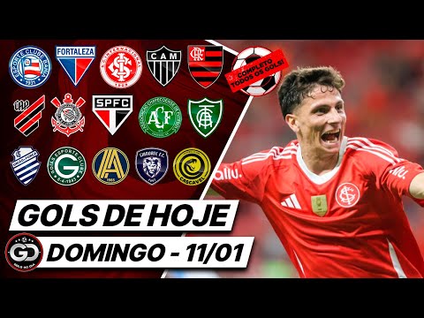 🥅  TODOS OS GOLS DOS ESTADUAIS DESTE DOMINGO 11/01/2026, GOLS DE HOJE, GOLS DA RODADA (COMPLETO)