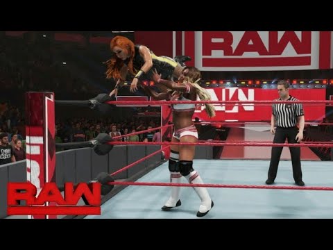 WWE 2K19 RAW Alicia Fox vs Becky Lynch: July 15, 2019