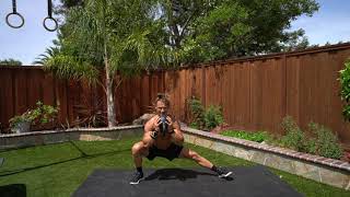 Goblet Low Switch Cossack Squat exercise video thumbnail