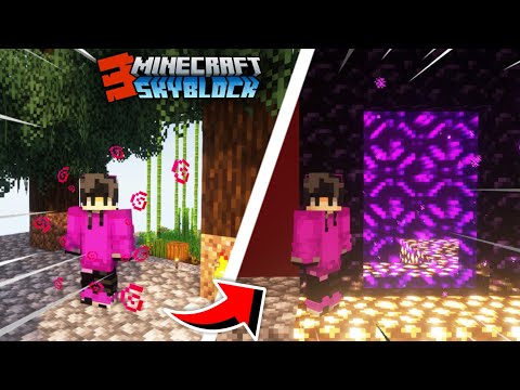 EPIC Nether Adventure in Skyblock! 🔥 | Minecraft EP3