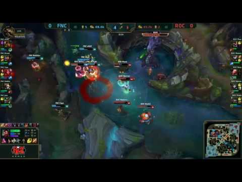 FNC vs ROC Highlights Game 1 EU LCS Spring 2017 W8D1 Fnatic vs Roccat