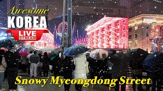 Download lagu Live Korea Seoul 🇰🇷 Walk Tour Seoul 🎄 Beautiful Christmas Street Walking | Seoul Myeongdong Street mp3