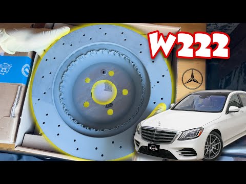 W222 S Class Replace Rear Brake Pads and Rotors