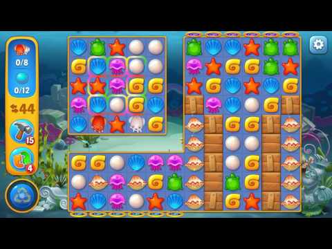 Fishdom level 464 Gameplay (iOS Android)