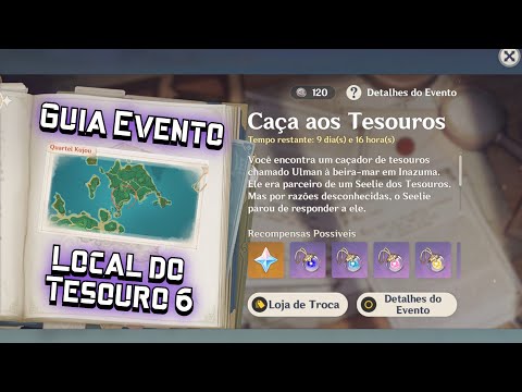 Guia Caça aos Tesouro : Local do Tesouro 6 - Genshin Impact