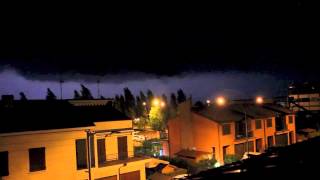 preview picture of video 'Lampi di tempesta su Budrio'