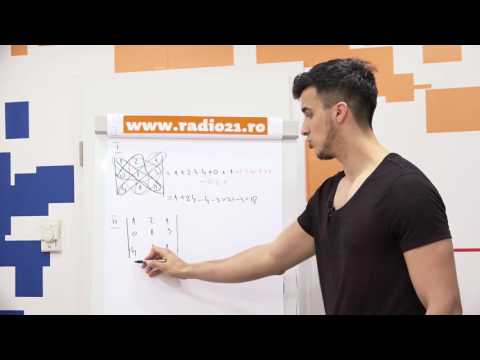 Cum se calculeaza determinantul de ordinul 3 ? |  Matei Teodorescu