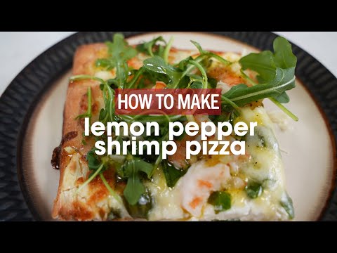 Lemon Pepper Shrimp Pizza