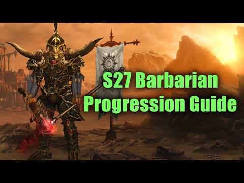 TL;DR Barbarian Season 27 Progression Guide - From Haedrig to Full Wastes Speedfarm