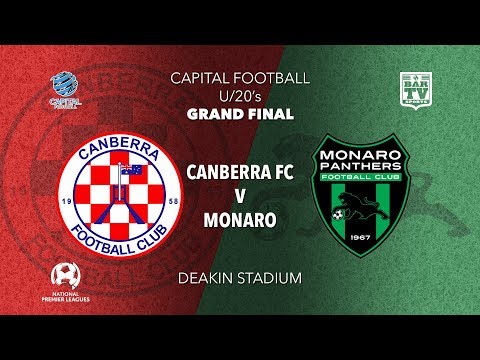 2019 NPL Capital Men's Preliminary Final - U20's - Canberra FC v Monaro Panthers