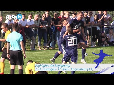 Highlights bei 1. FC Ispringen vs. FC Alem. Eggenstein (Landesliga-Relegation 2018/19)