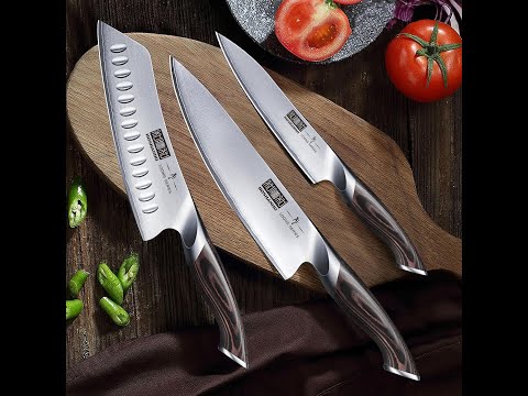 HOSHANHO 3 Pieces Knife Set, Professional Japanese AUS-10