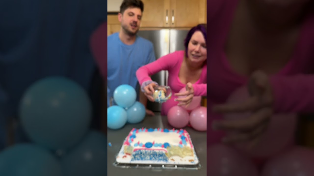 The SWEETEST and TASTIEST Gender Reveal🩷🍰💙