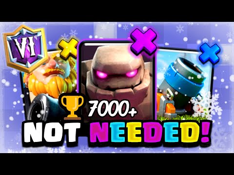 [🏆7000+ Pushing my NO WIN CON DECK to TOP 500 ALREADY!?😲] S18: Ladder Push #6 | Clash Royale