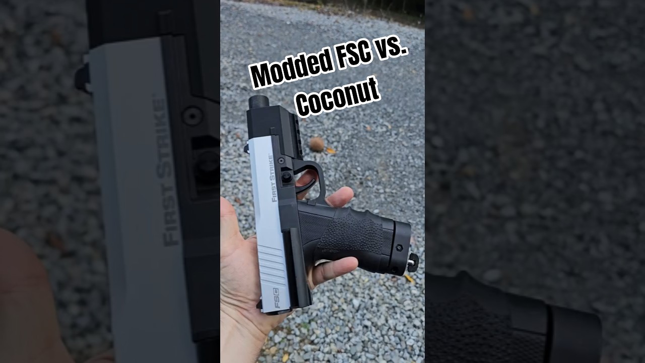 Modified First Strike FSC for Less Lethal Home Defense vs. Coconut
