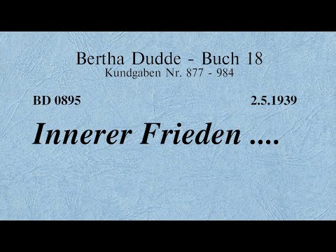 BD 0895 - INNERER FRIEDEN ....