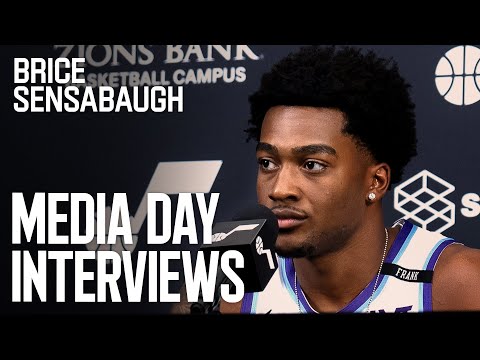 BRICE SENSABAUGH 2025/26 Media Day Availability 🎙️ | UTAH JAZZ