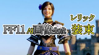 【FF11】AI画像【レリック装束】