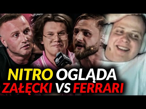 NITRO OGLĄDA FERRARI VS ZAŁĘCKI - FIRST MEET LIVE CLOUT 5