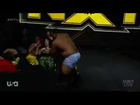 Keith Lee Pounces Adam Cole Into The Crowd NXT TV 2019
