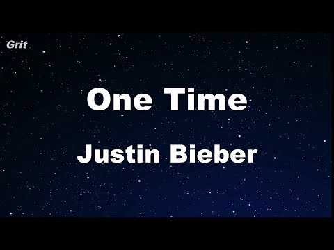 One Time  - Justin Bieber  Karaoke 【No Guide Melody】 Instrumental