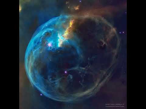 The Bubble Nebula from Hubble #shorts