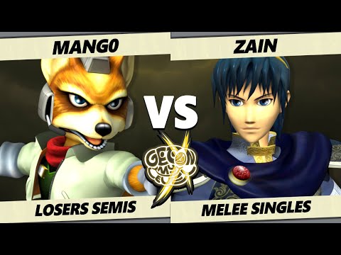 GOML X LOSERS SEMIS - Mango (Fox) Vs. Zain (Marth) Smash Melee - SSBM