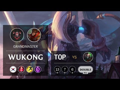 Wukong Top vs Singed - KR Grandmaster Patch 9.19