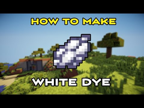 How To Make White Dye In Minecraft