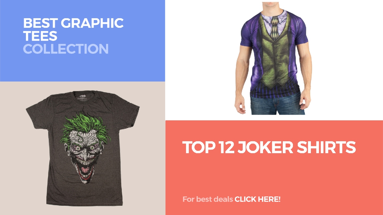 Top 12 Joker Shirts // Best Graphic Tees Collection