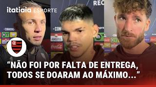 JOGADORES DO FLAMENGO APONTAM CAMINHO APÓS REVÉS E ABREM O JOGO SOBRE GOL DO LANÚS