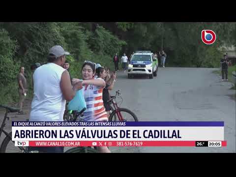 Abren compuertas del dique El Cadillal y aumenta el caudal del río en Tucumán