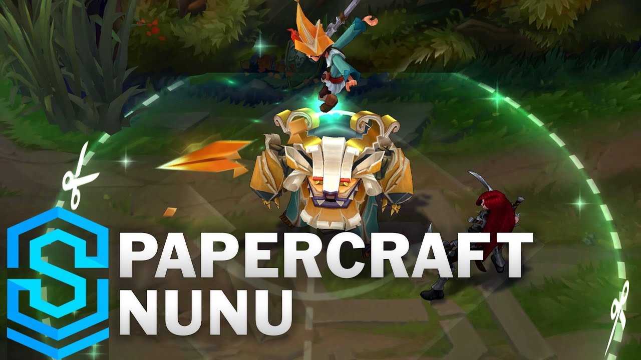 Lol Skin 紙細工ヌヌ ウィルンプ 新スキン一覧 リーグオブレジェンド Lol 紙細工ヌヌ ウィルンプ Nunu スキン 動画 J