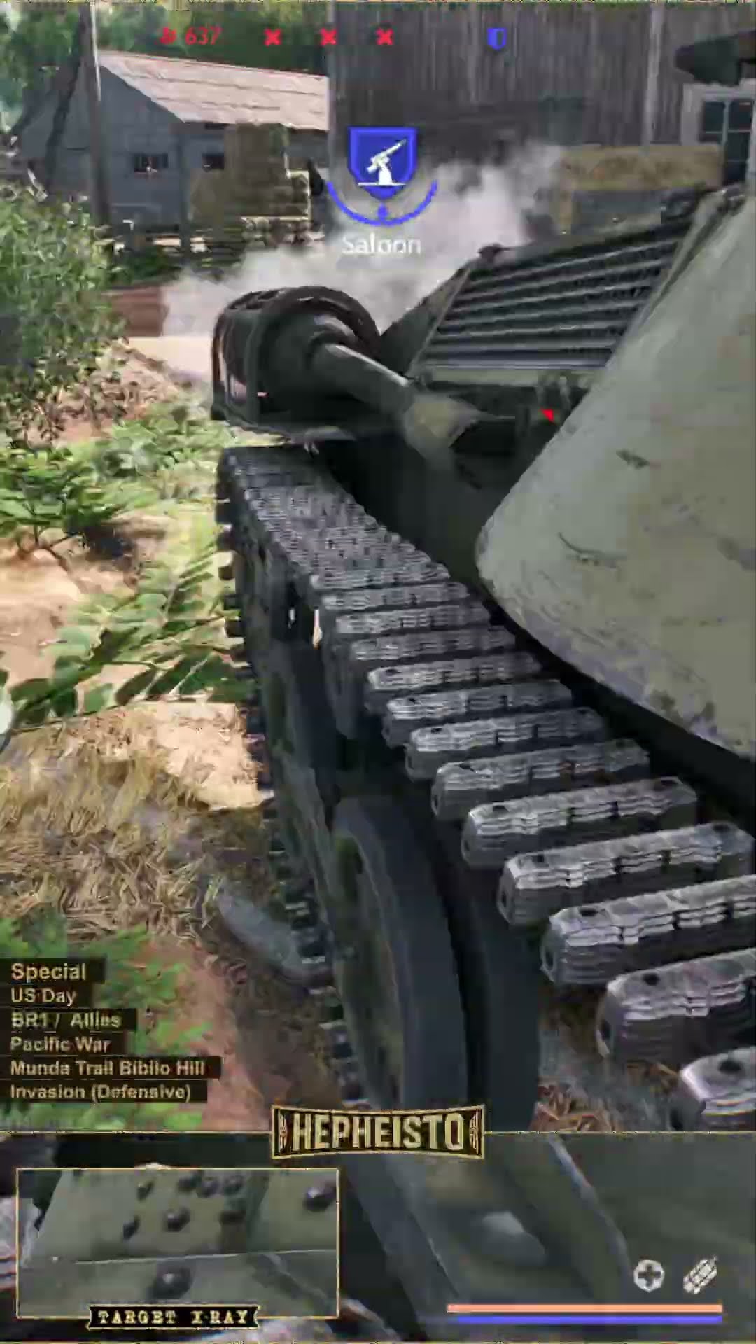 Assaulter eliminates Tank Ha-Go with TNT Charge