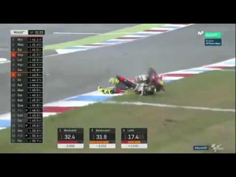 Lorenzo Baldassarri Crash | Moto2 | Assen 2017