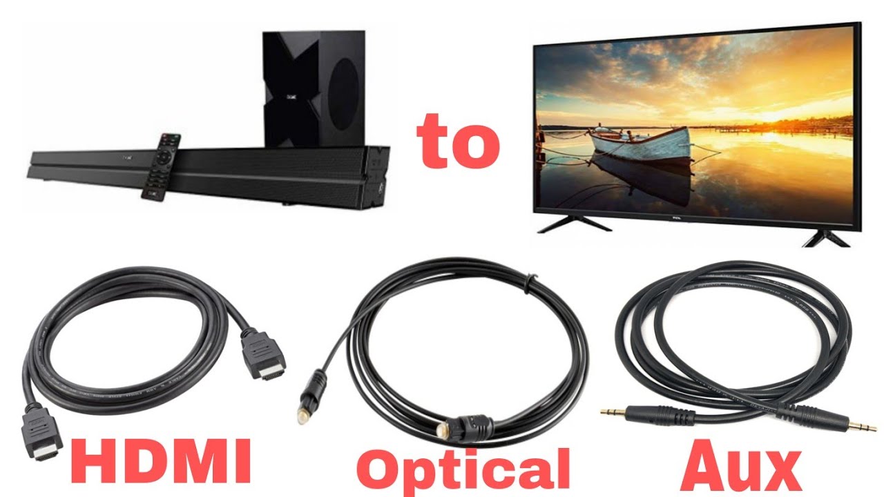 How to Connect Soundbar to Tv using HDMI Cable, OPTICAL Cable and AUX Cable | Boat Aavante 1050