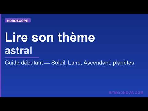 Comment lire son thème astral