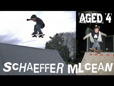 Awesome VIDEO of Skateboarder Schaeffer McLean aged 4