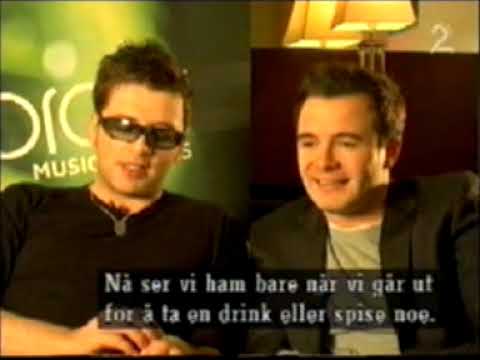 Westlife & Brian McFadden - Talking About Seeing Each Other Post-Split, God Kveld Norge 23.10.04